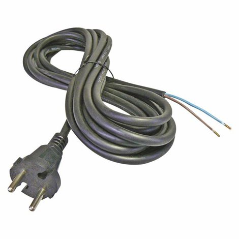 S03350 Flexo šňůra gumová 2x 1,5mm2, 5m, černá