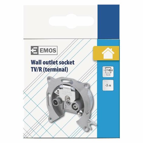 Přístroj zásuvky TV+R, koncový (typ EU 3503, ZAR-1/TY) 3
