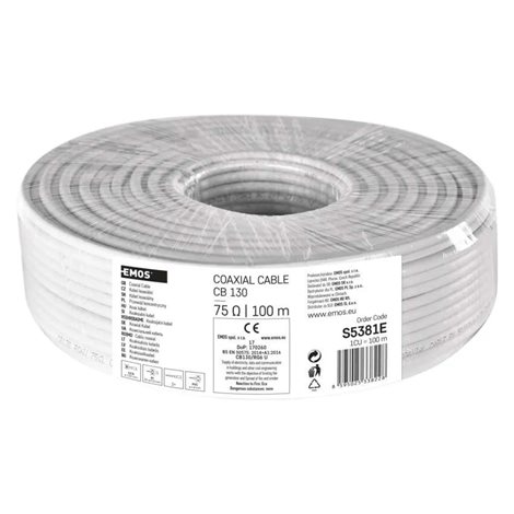 S5381E Koaxiální kabel CB130, 100m FOL 7