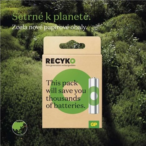 B25274 GP nabíjecí baterie ReCyko 2600 AA (HR6) 4PP 6