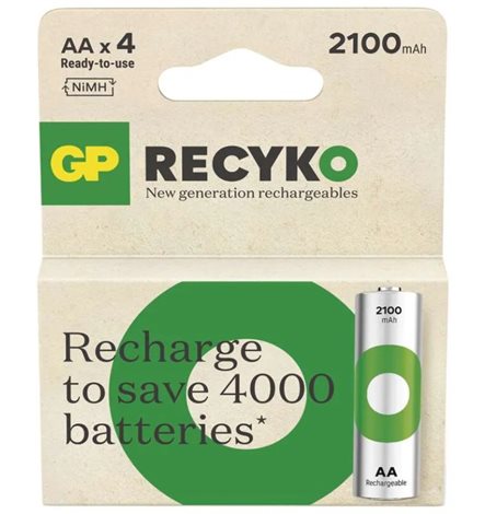 B25214 GP nabíjecí baterie ReCyko 2100 AA (HR6) 4PP 2