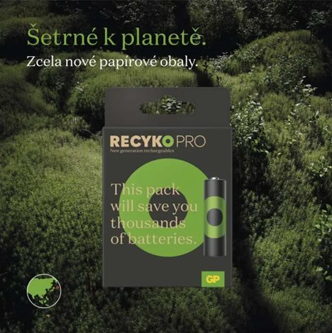 B26184 Nabíjecí baterie GP ReCyko Pro Professional AAA (HR03), 4BL 2