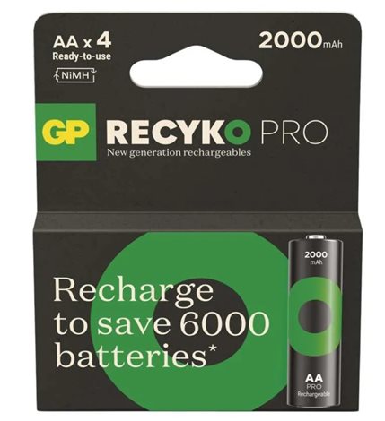 B26204 Nabíjecí baterie GP ReCyko Pro Professional AA (HR6), 4BL 2