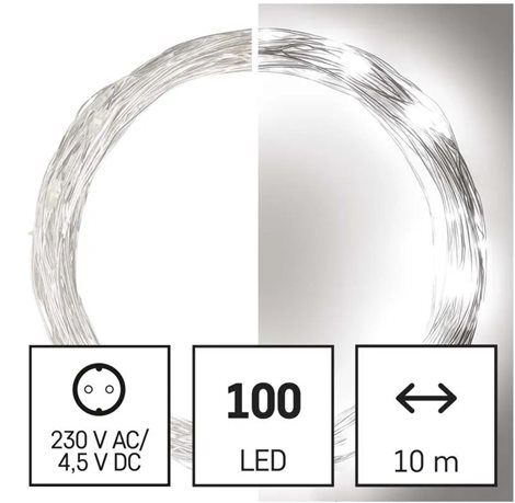 D3AC01 100LED XMAS NANO10M S IP44 CW 2