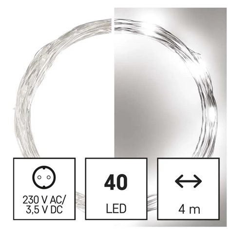 D3AC02 40LED XMAS NANO 4M S IP44 CW 5