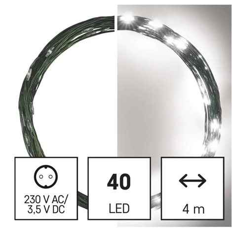 D3AC03 40LED XMAS NANO 4M G IP44 CW 2
