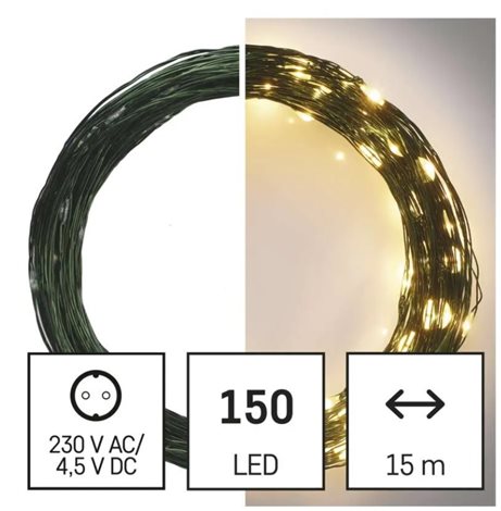 D3AW05 150LED XMAS NANO 15M G IP44 WW 2