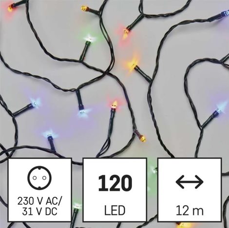D4AM03 120LED XMAS CLS TIMER 12M MC 4