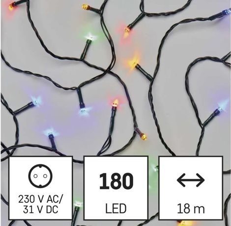 D4AM04 180LED XMAS CLS TIMER 18M MC 4