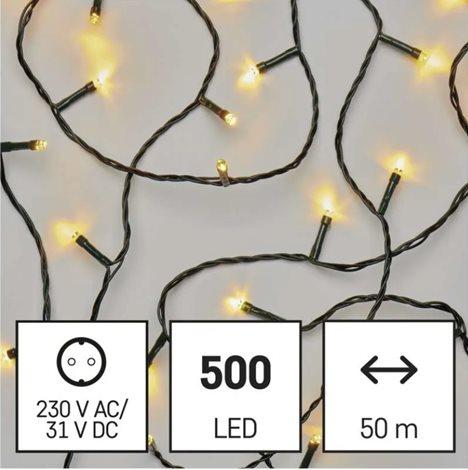 D4AW06 500 LED XMAS CLAS TIMER 50M WW 2