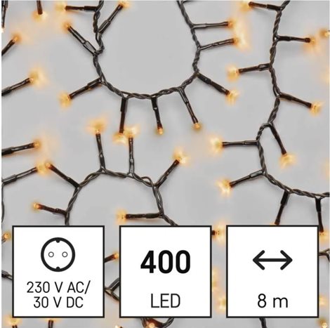 D4BV02 400LED XMAS CLUSTER 8M VNT 3