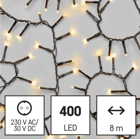 D4BW02 400LED XMAS CLUSTER 8M WW 2