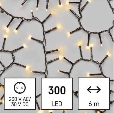D4BW04 300LED XMAS CLUSTER 6M WW 2
