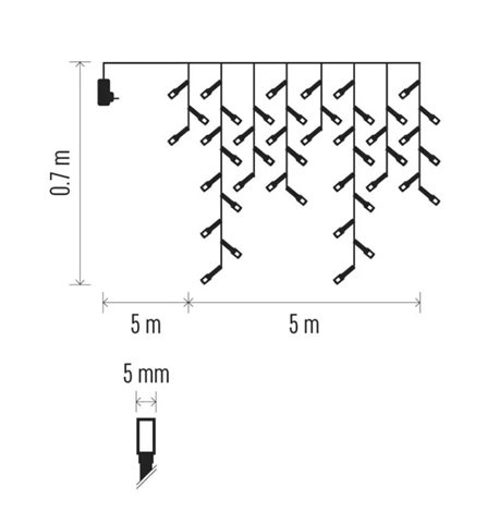 D4CC02 300LED XMAS IC.5M IP44 CW MF R 3