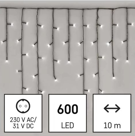 D4CC03 600 LED XMAS ICICLE MF 10M CW 2