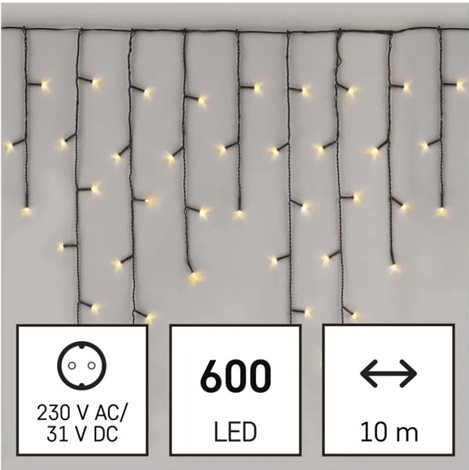 D4CW03 600LED XMAS ICICLE MF 10M WW 4