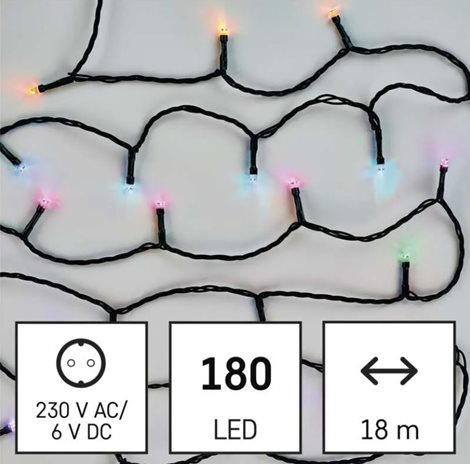 D4ZR03 GOSMART 180LED XMAS CLS 18M RGB - LED vánoční řetěz, RGB, 18m 2