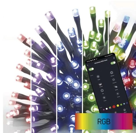D4ZR03 GOSMART 180LED XMAS CLS 18M RGB - LED vánoční řetěz, RGB, 18m 1