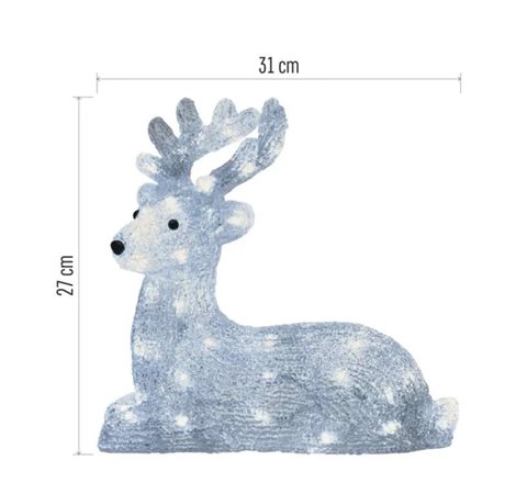 DCFC06 40LED XMAS REIND.IP44 CW 2