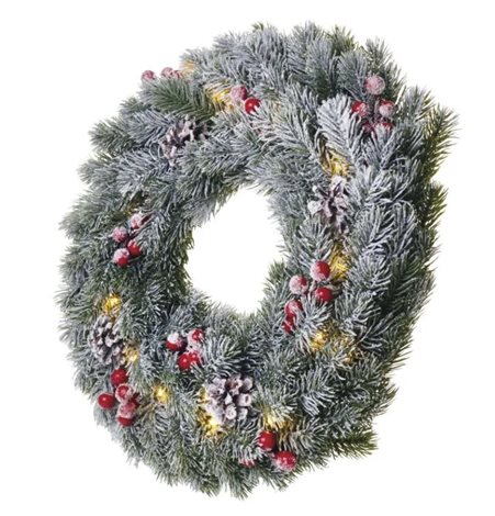 DCTW06 20LED XMAS WREATH DECO 2AA WW 2