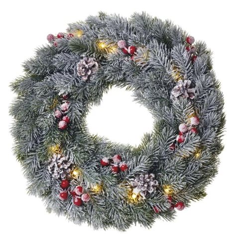 DCTW06 20LED XMAS WREATH DECO 2AA WW 1