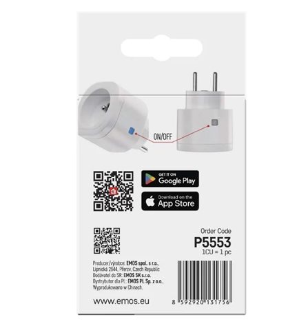 P5553 GoSmart Zigbee zásuvka IP-3007F 7
