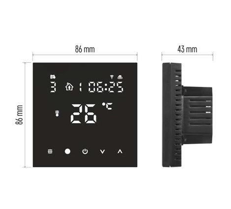 P56201BUF Podlahový programovatelný drátový WiFi GoSmart termostat P56201BUF 2