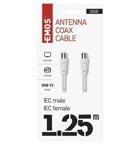 S30100 ANTÉNNÍ KOAX. KABEL 1,25M 3
