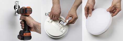 ZM4324 LED svítidlo přisazené TORI čtverec 33x33cm 24W 2050lm 4000K IP54 6