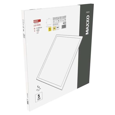 ZB1223 LED panel MAXXO 60×60, čtvercový vestavný bílý, 36W teplá b. UGR 11