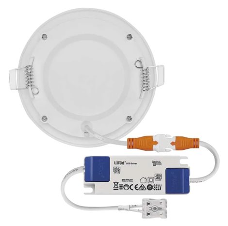 ZD1124 LED podhledové svítidlo NEXXO bílé kruh 7W, 450lm, 3000K, IP40, 12cm 6