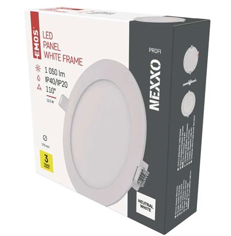 ZD1135 LED podhledové svítidlo NEXXO bílé kruh 12,5W, 1050lm, 4000K, IP40, 17cm 11