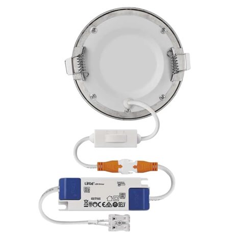ZD1223 LED podhledové svítidlo NEXXO stříbrné kruh 7W, 480ln, IP40, 3000-4000K, 12cm 8