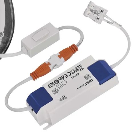 ZD1233 LED podhledové svítidlo NEXXO stříbrné kruh 12,5W, 1050lm, IP40, 3000-4000K, 17cm 8