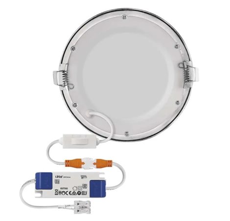 ZD1233 LED podhledové svítidlo NEXXO stříbrné kruh 12,5W, 1050lm, IP40, 3000-4000K, 17cm 9