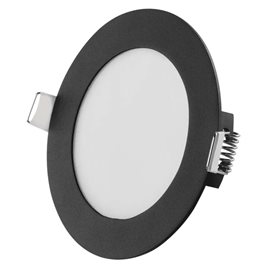 ZD1323 LED podhledové svítidlo NEXXO černé kruh 7W, 480l, 3000-4000K, IP40, 12cm
