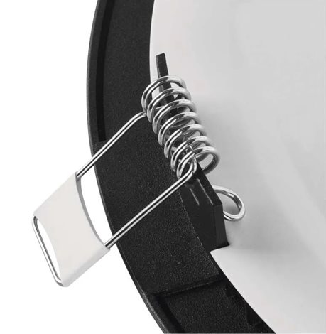 ZD1323 LED podhledové svítidlo NEXXO černé kruh 7W, 480l, 3000-4000K, IP40, 12cm 4