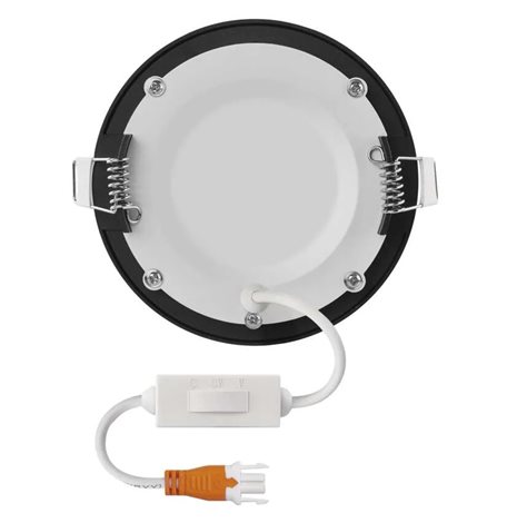 ZD1323 LED podhledové svítidlo NEXXO černé kruh 7W, 480l, 3000-4000K, IP40, 12cm 5