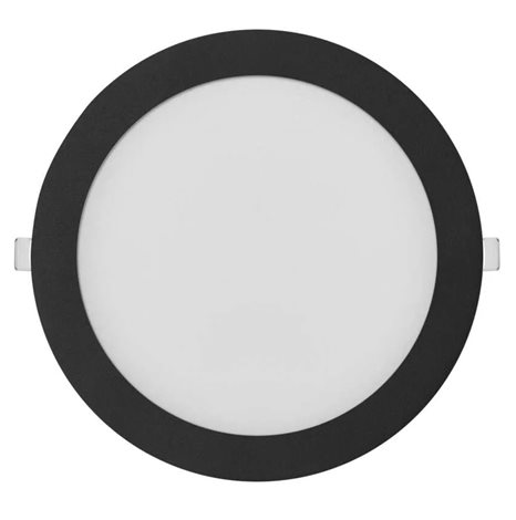 ZD1343 LED podhledové svítidlo NEXXO černé kruh 18W, 1600lm, 3000-4000K, IP40, 22,5cm 2