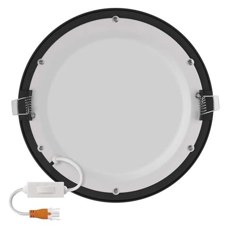 ZD1343 LED podhledové svítidlo NEXXO černé kruh 18W, 1600lm, 3000-4000K, IP40, 22,5cm 5