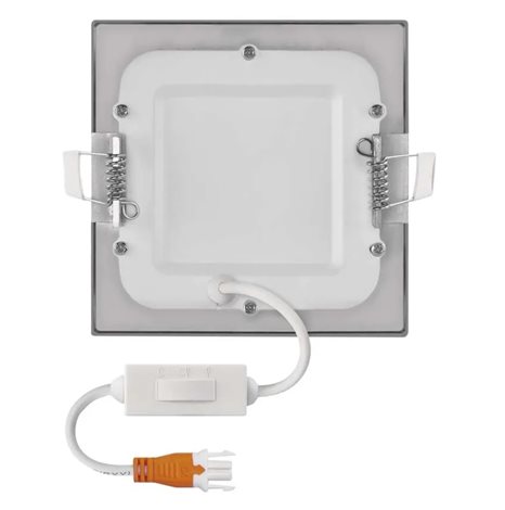 ZD2223 LED podhledové svítidlo NEXXO stříbrné čtverec, 12x12cm, 7W, 480lm, 3000-4000K 5