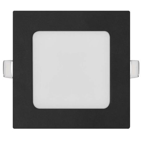 ZD2323 LED podhledové svítidlo NEXXO černé čtverec 7W, 480lm, 3000-4000K, IP40, 12x12cm 2