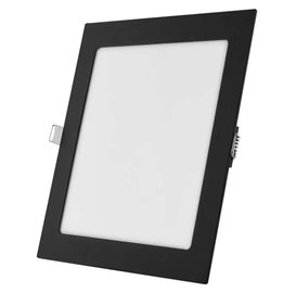 ZD2343 LED podhledové svítidlo NEXXO černé čtverec 18W, 1600lm, 3000-4000K, IP40, 22,5x22,5cm