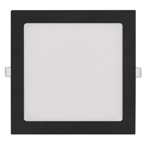 ZD2343 LED podhledové svítidlo NEXXO černé čtverec 18W, 1600lm, 3000-4000K, IP40, 22,5x22,5cm 2