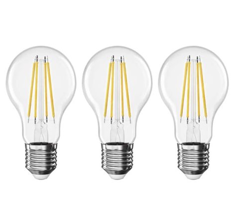 ZF5147.3 LED žárovka Filament A60 3,8W(60W), E27, 806lm, teplá bílá, 3ks 1
