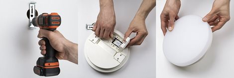 ZM4328 LED přisazené svítidlo s pohybovým čidlem TORI bílé kruh, 22cm, 15W, 1500lm, 4000K, IP54 10