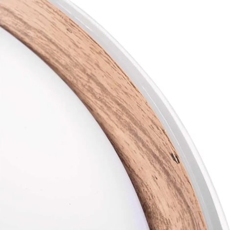 ZM5115 LED přisazené svítidlo ILVI, kruhové 45W, stmív. se změnou CCT, bílá+dřevo 6