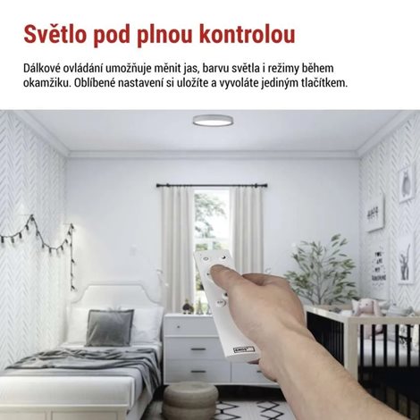 ZM5114 LED přisazené svítidlo ILVI, kruhové 30W, stmív. se změnou CCT, bílá+dřevo 14