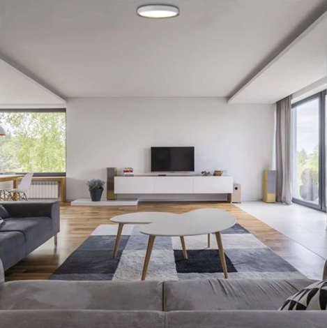ZM5114 LED přisazené svítidlo ILVI, kruhové 30W, stmív. se změnou CCT, bílá+dřevo 10