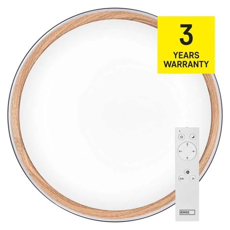 ZM5117 LED přisazené svítidlo ILVI, kruhové 45W, stmívání+CCT, černá+dřevo 4